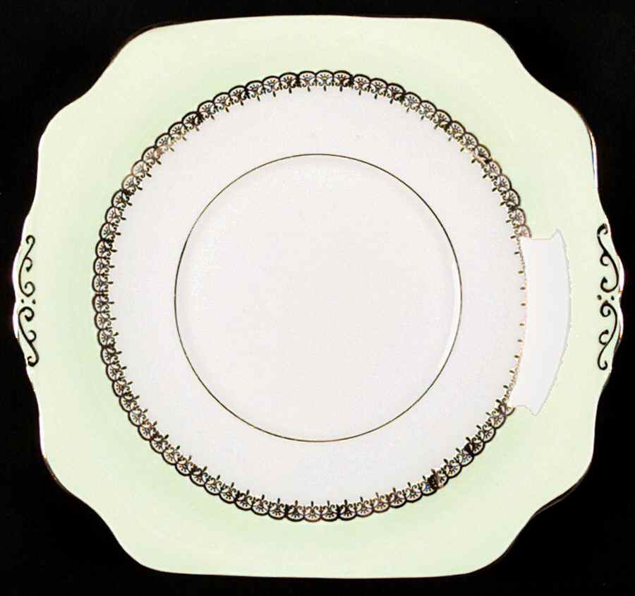 CLC21 Square Handled Cake Plate by Colclough-1