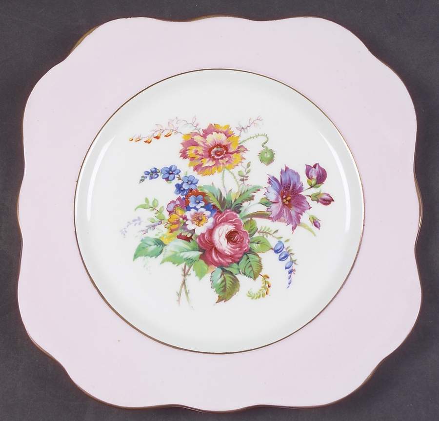 CLC6 Square Salad Plate by Colclough-1