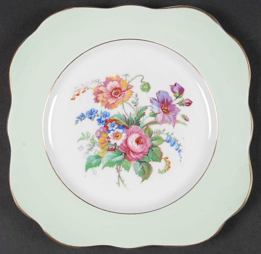 CLC6 Square Salad Plate by Colclough-1