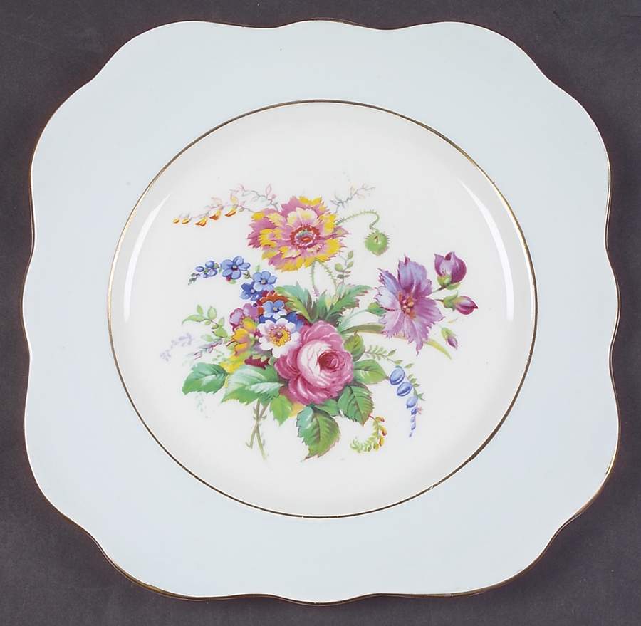 CLC6 Square Salad Plate by Colclough-1