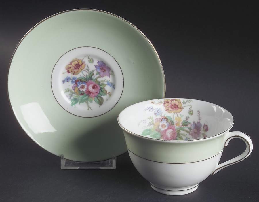 CLC6 Footed Cup & Saucer Set by Colclough-1