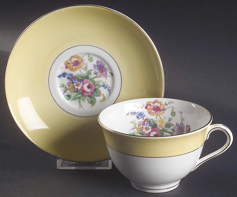 CLC6 Footed Cup & Saucer Set by Colclough-1