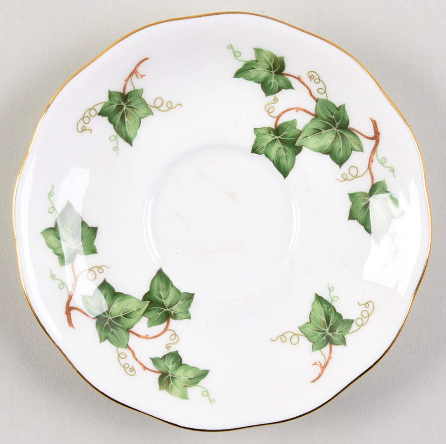Ivy Leaf Saucer for Footed Demitasse Cup by Colclough-1