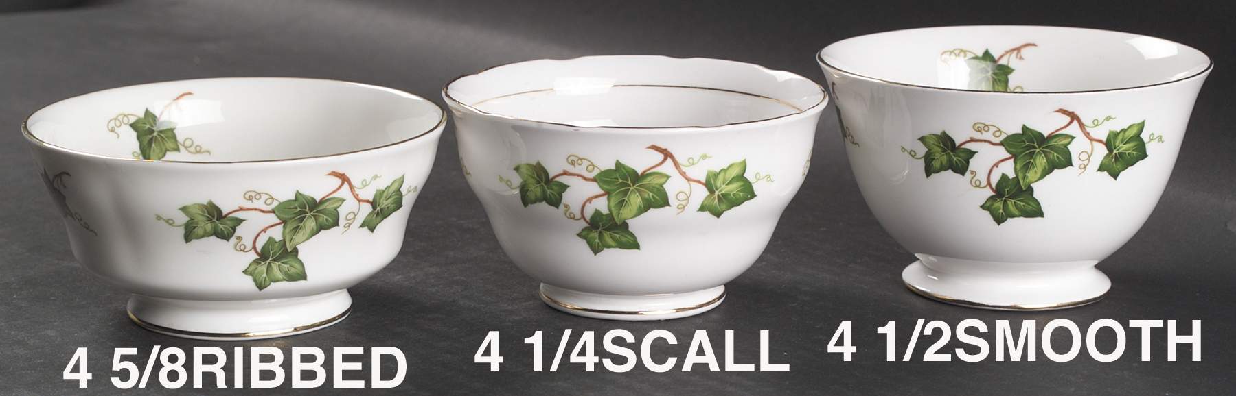 Ivy Leaf Open Sugar Bowl by Colclough-1