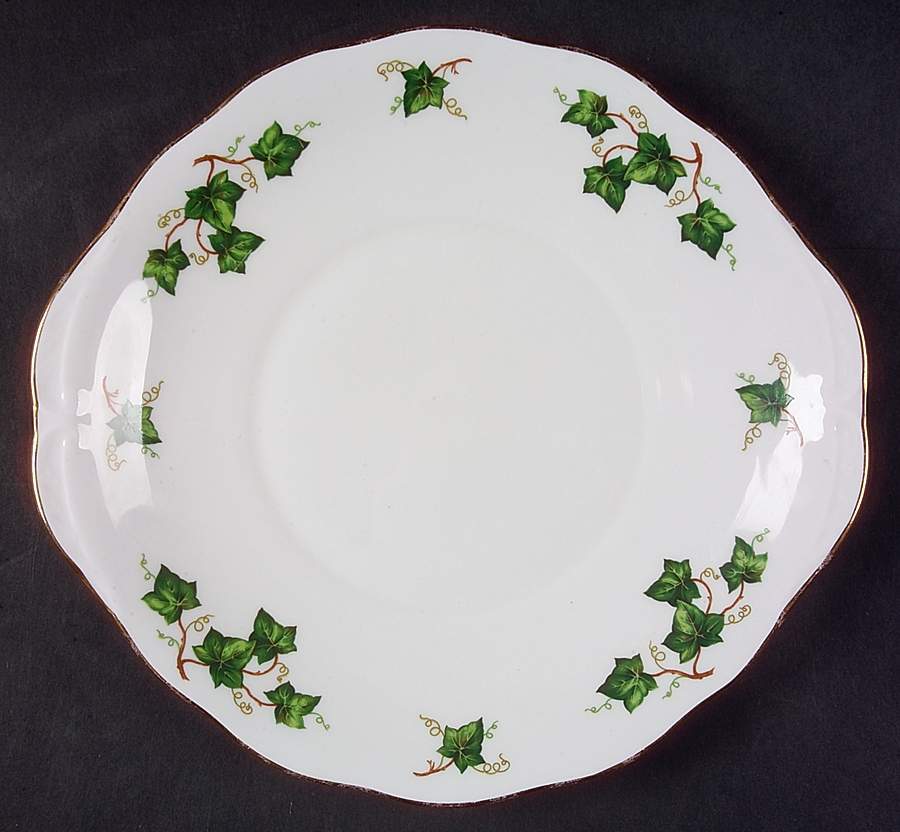 Ivy Leaf Handled Cake Plate by Colclough-1