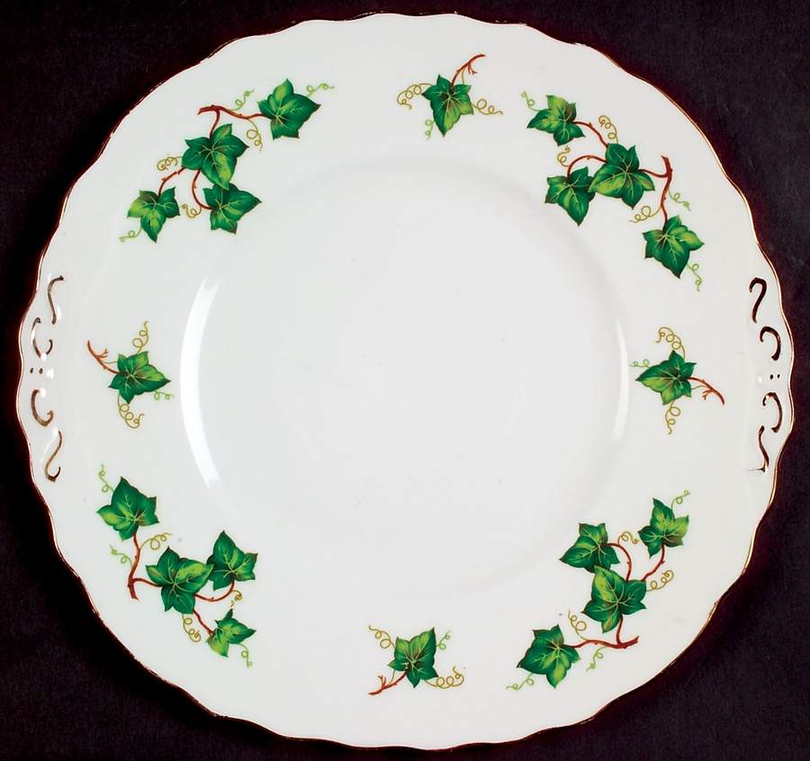 Ivy Leaf Handled Cake Plate by Colclough-1