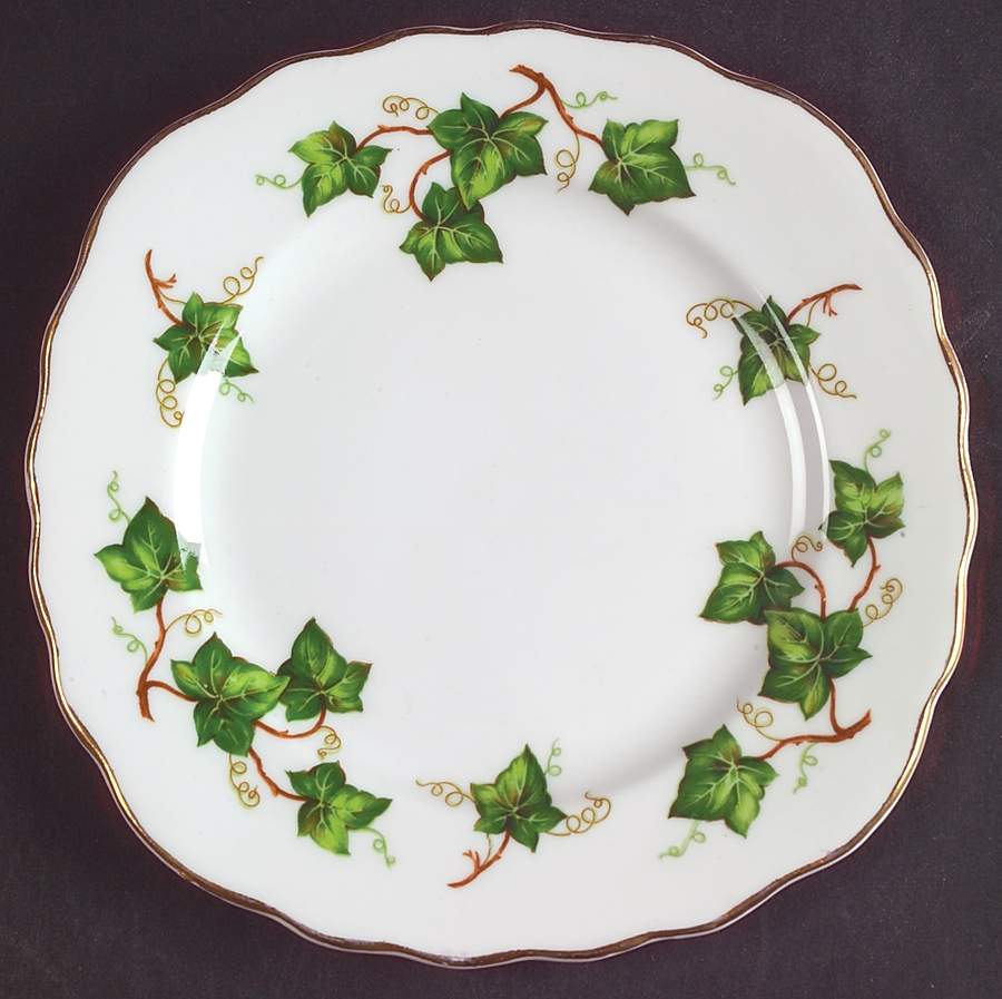 Ivy Leaf Square Bread & Butter Plate by Colclough-1