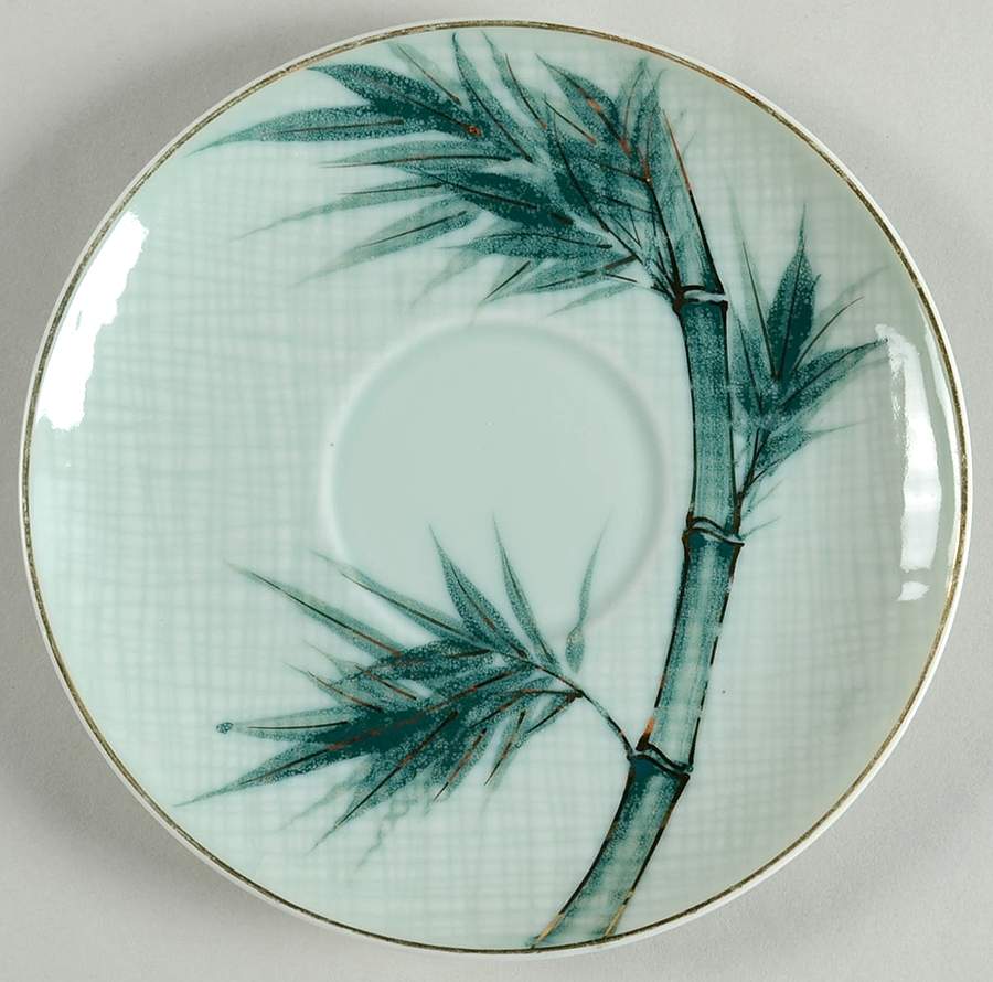 Bamboo (Gold Trim) Saucer by Celadon China-1