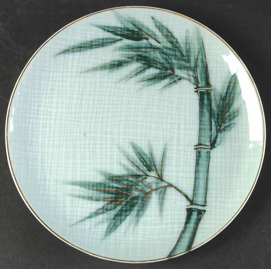 Bamboo (Gold Trim) Bread & Butter Plate by Celadon China-1