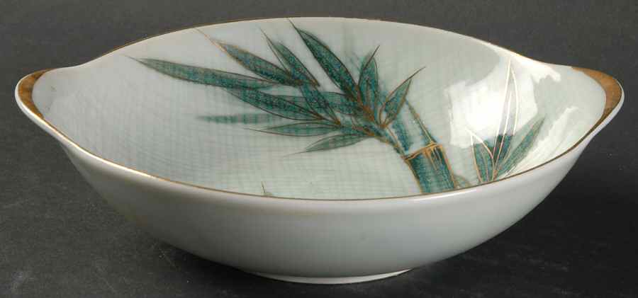 Bamboo (Gold Trim) Lugged Cereal Bowl by Celadon China-1