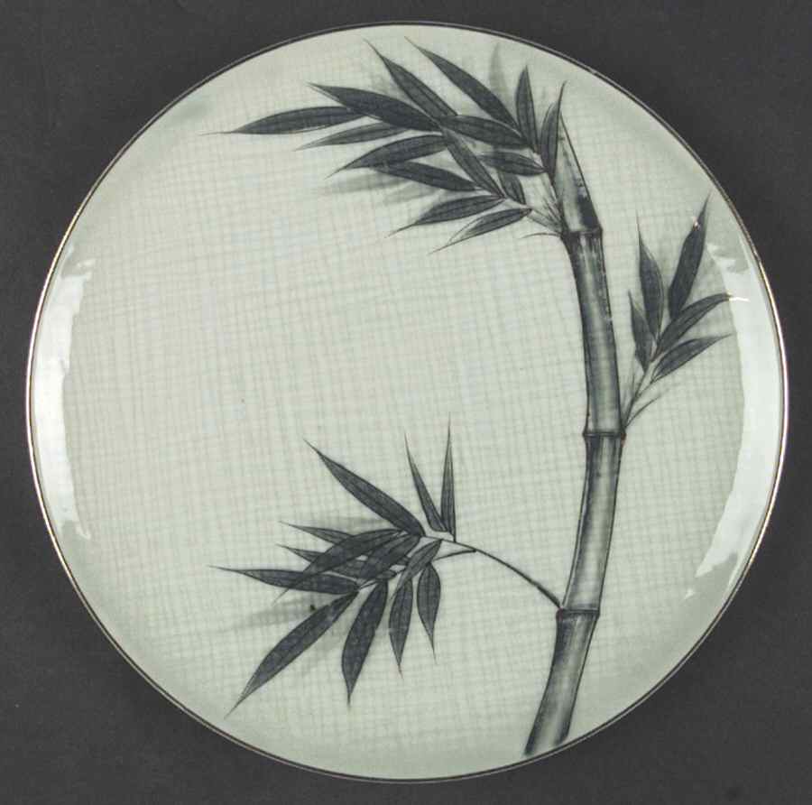 Bamboo (Gold Trim) Dinner Plate by Celadon China-1