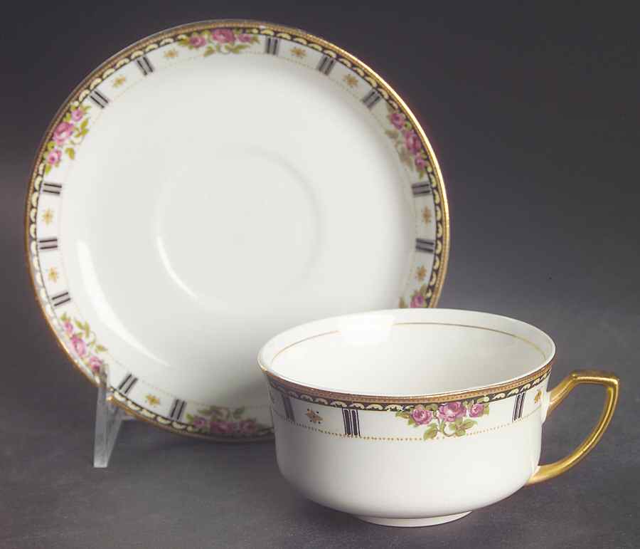 Bridal Flat Cup & Saucer Set by Cleveland (USA)-1