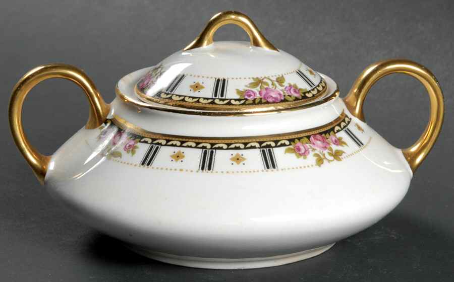 Bridal Sugar Bowl & Lid by Cleveland (USA)-1