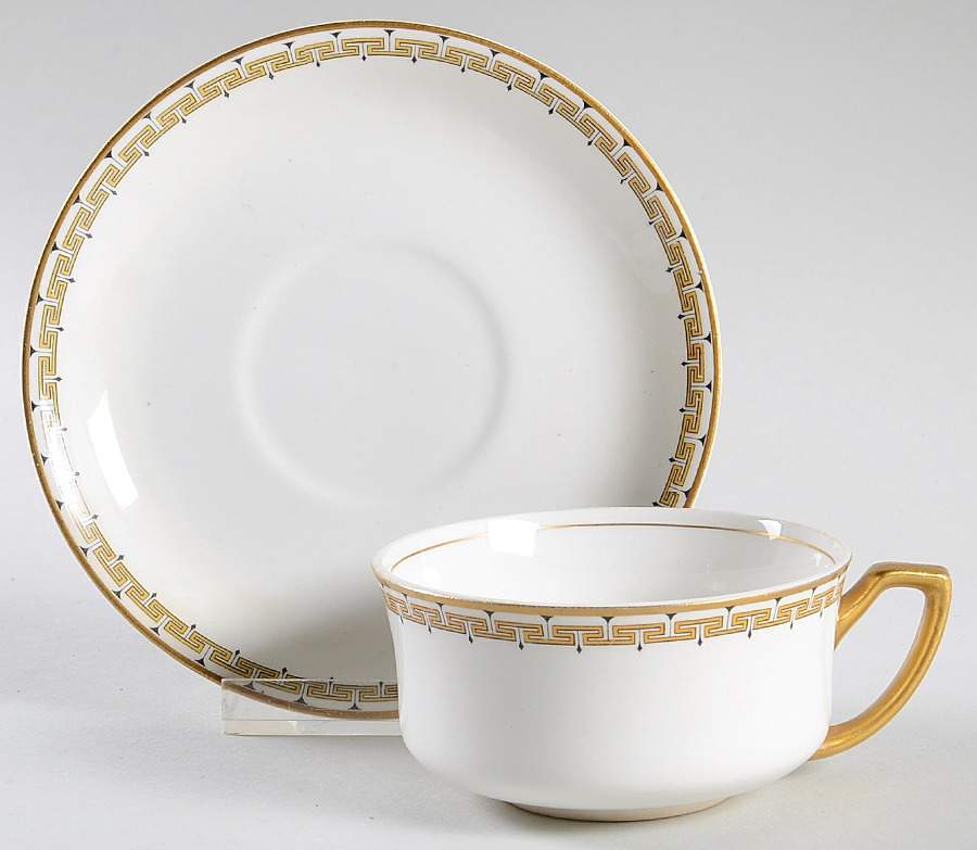CLE4 Flat Cup & Saucer Set by Cleveland (USA)-1