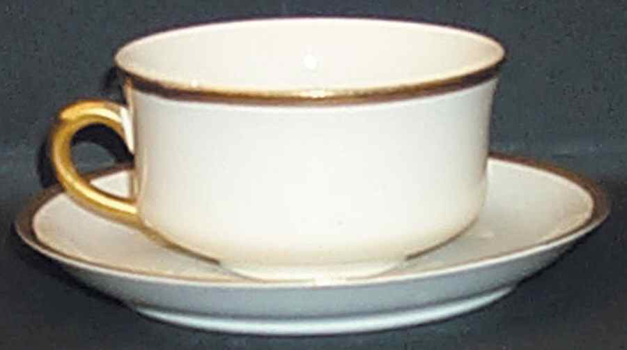 Iris Flat Cup & Saucer Set by Cleveland (USA)-1