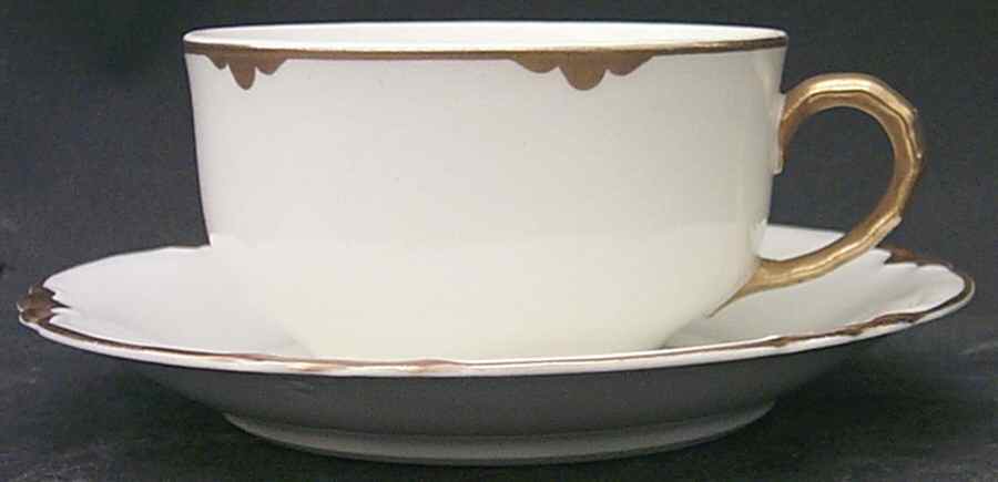 Patrician Flat Cup & Saucer Set by Cleveland (USA)-1