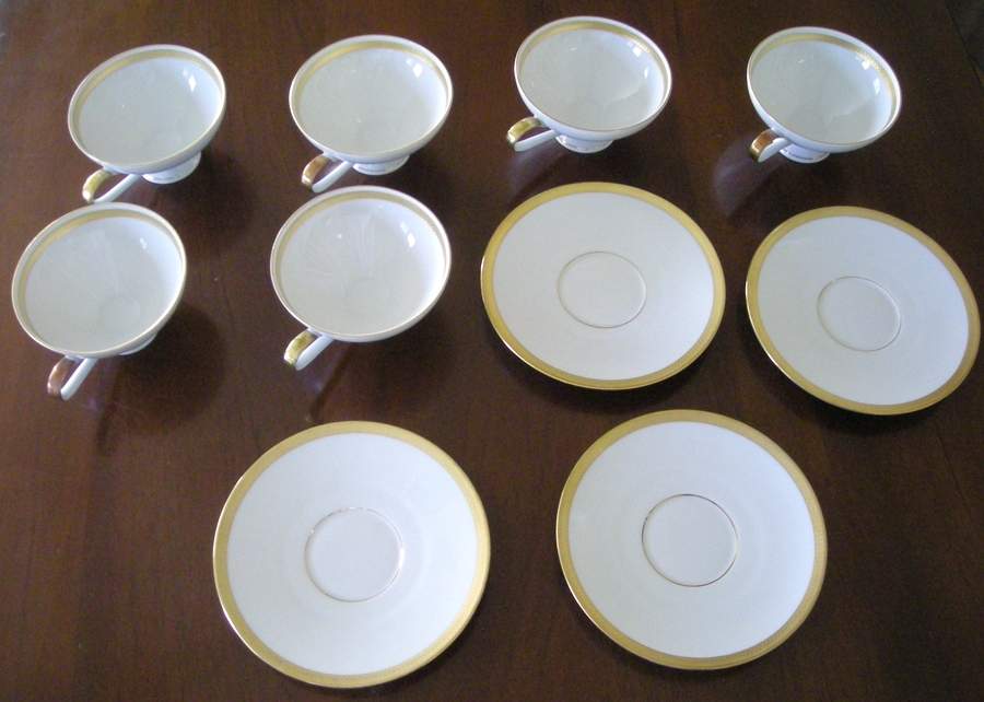 Forever Footed Cup & Saucer Set by Coreling-1