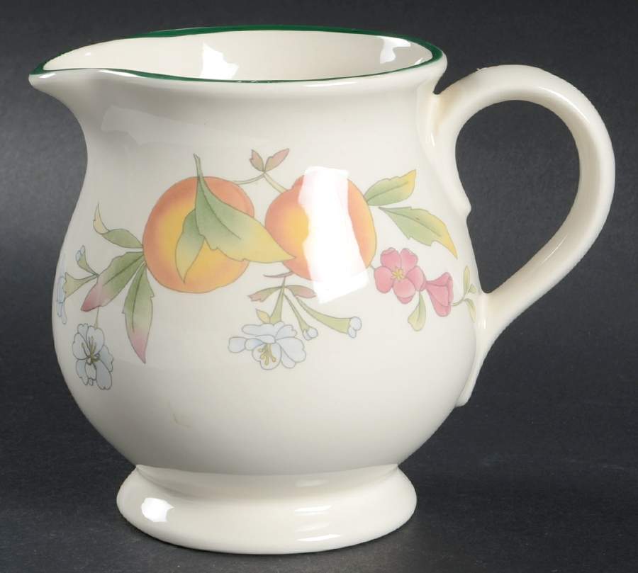 Peaches & Cream (Green Trim) 20 Oz Jug by Cloverleaf (England)-1