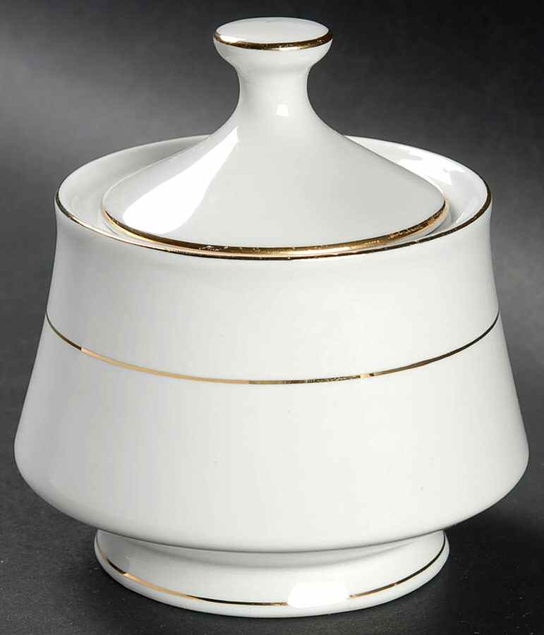 Classic Elegance Sugar Bowl & Lid by The Cellar (China)-1