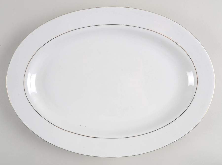 Classic Elegance 14" Oval Serving Platter by The Cellar (China)-1