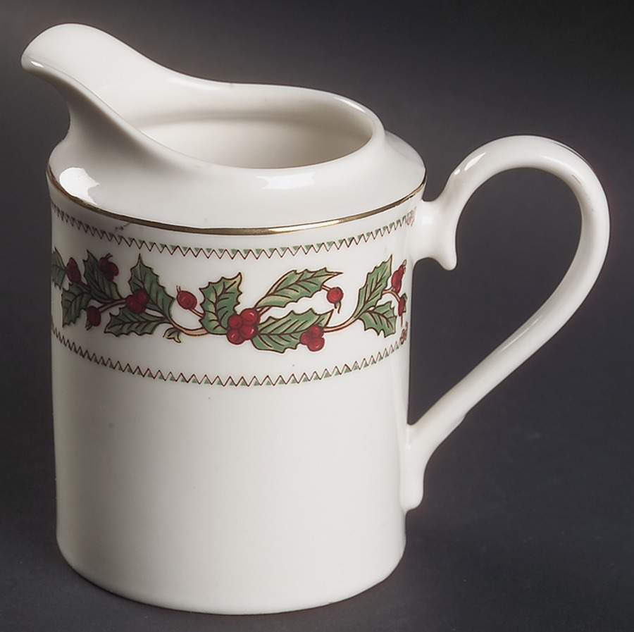 Ivory Holly (China) Creamer by The Cellar (China)-1