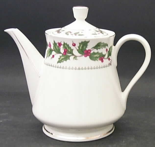 Ivory Holly (China) Teapot & Lid by The Cellar (China)-1