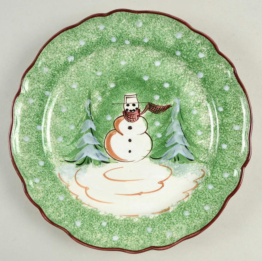 Log Cabin Christmas Dinner Plate by The Cellar (China)-1