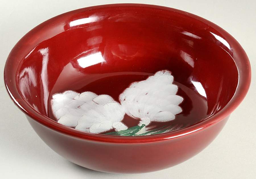 Log Cabin Christmas 10" Round Vegetable Bowl by The Cellar (China)-1