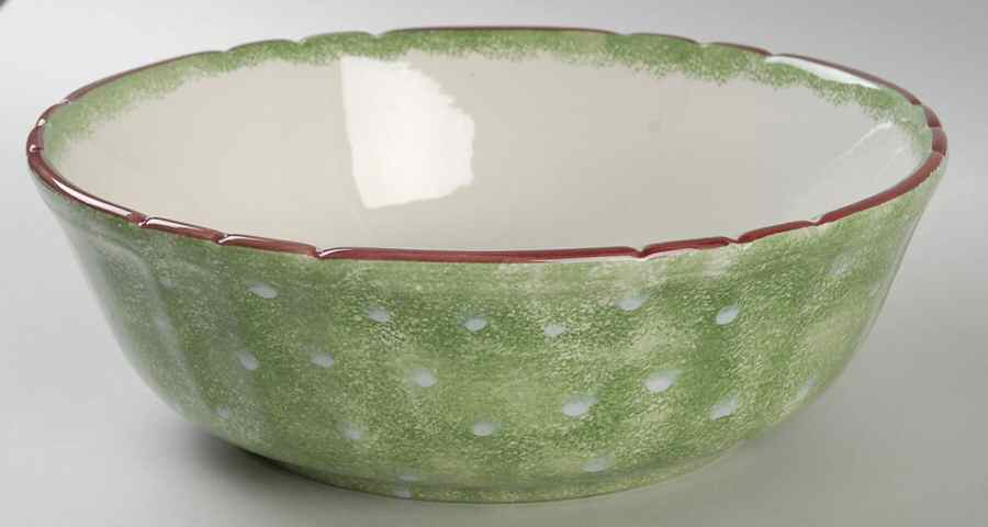 Log Cabin Christmas 9" Round Vegetable Bowl by The Cellar (China)-1