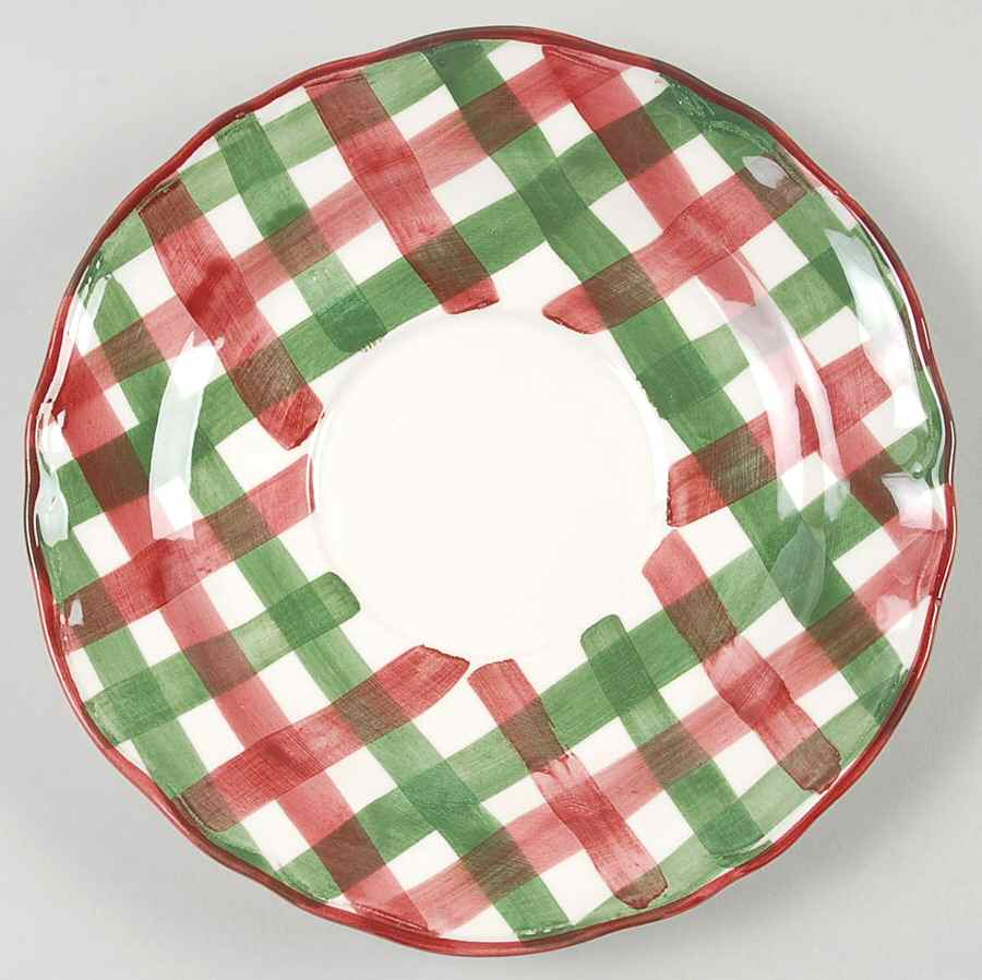 Log Cabin Christmas Saucer for Breakfast Cup by The Cellar (China)-1