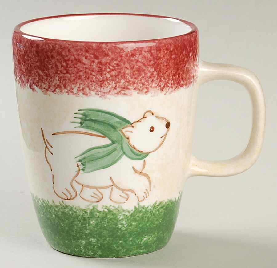 Log Cabin Christmas Accent Mug by The Cellar (China)-1