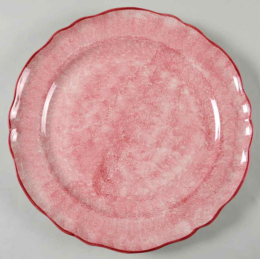 Log Cabin Christmas 12" Chop Plate (Round Platter) by The Cellar (China)-1