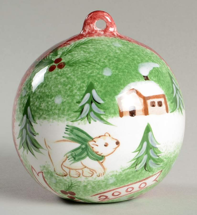 Log Cabin Christmas 2000 Annual Ornament by The Cellar (China)-1