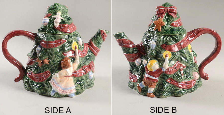 O'Tannenbaum Figural Teapot & Lid by The Cellar (China)-1