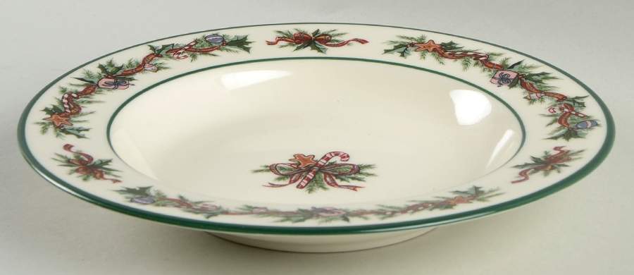O'Tannenbaum Large Rim Soup Bowl by The Cellar (China)-1