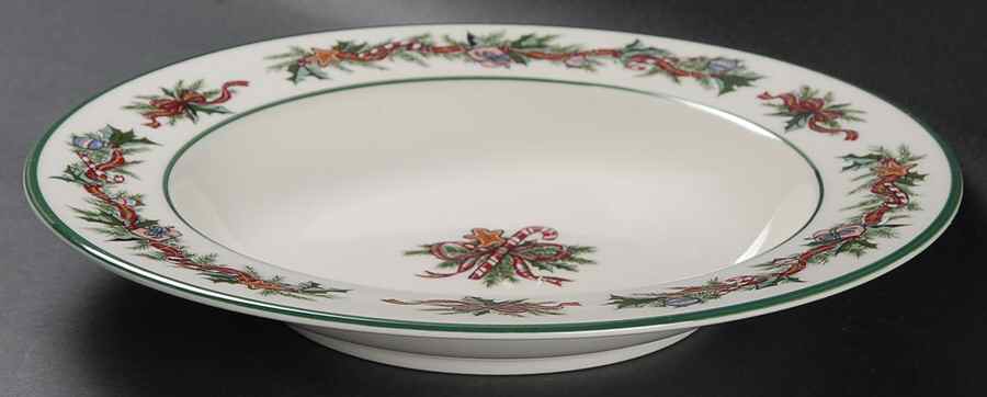 O'Tannenbaum Large Rim Soup Bowl by The Cellar (China)-1