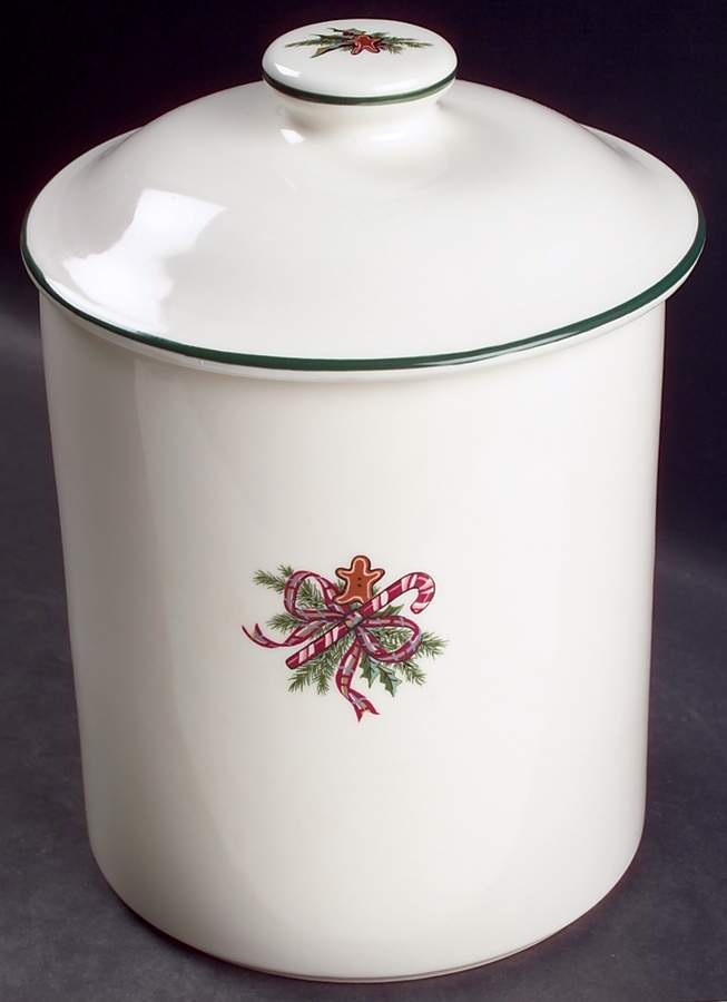 O'Tannenbaum Cookie Jar & Lid by The Cellar (China)-1