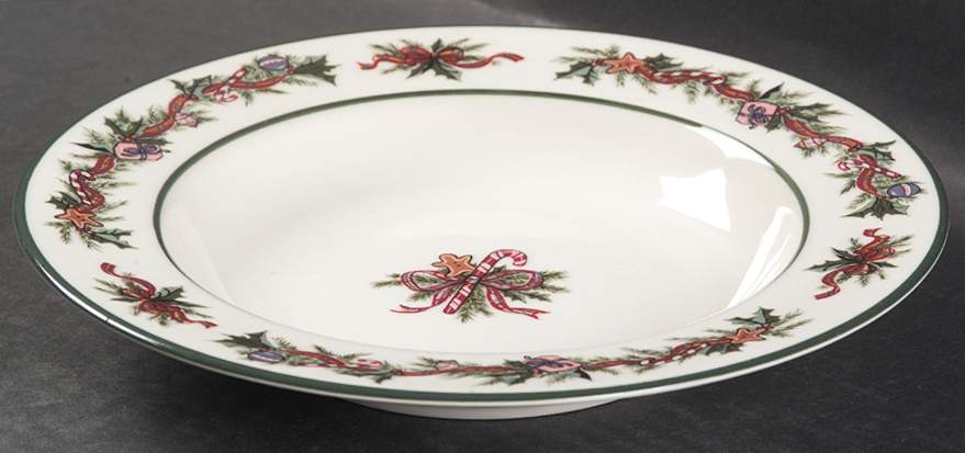 O'Tannenbaum Large Rim Soup Bowl by The Cellar (China)-1