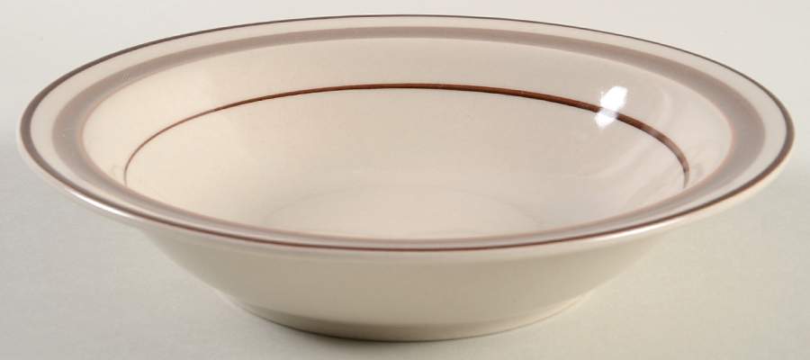 Keiko Brown Rim Cereal Bowl by The Cellar (China)-1