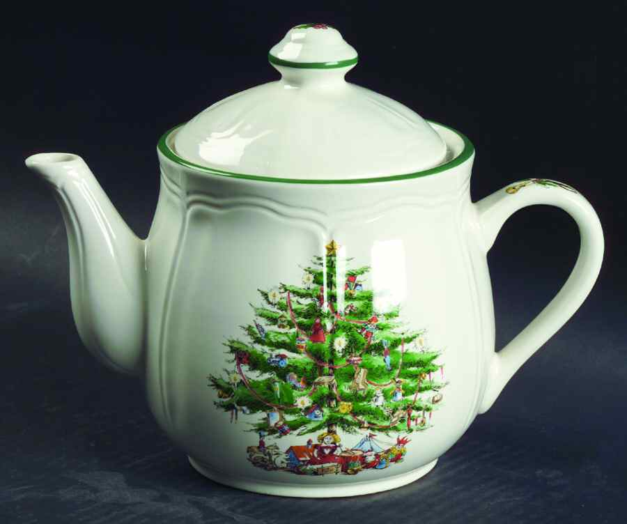 Yuletide Teapot & Lid by The Cellar (China)-1
