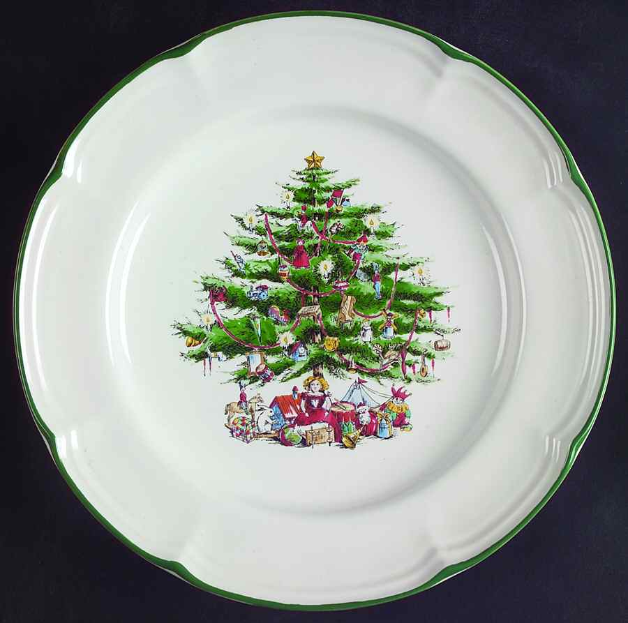 Yuletide Salad Plate by The Cellar (China)-1