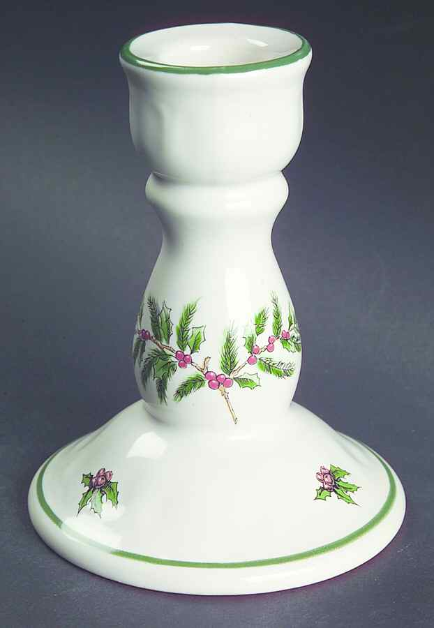 Yuletide 5" Candlestick by The Cellar (China)-1