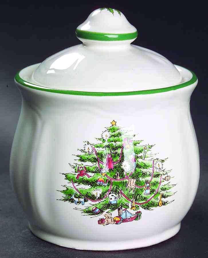 Yuletide Sugar Bowl & Lid by The Cellar (China)-1