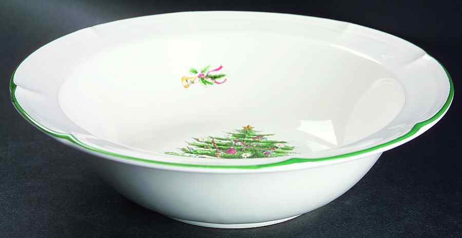Yuletide 9" Round Vegetable Bowl by The Cellar (China)-1