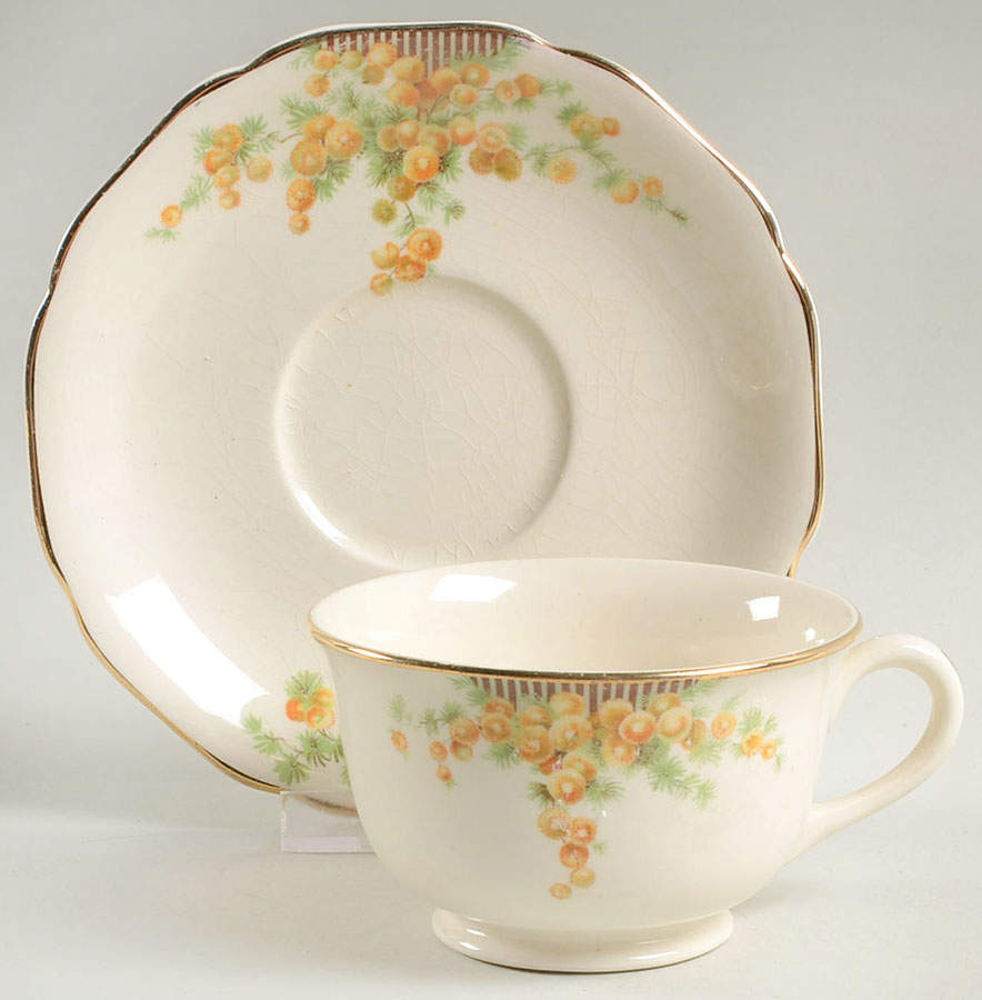 148 Footed Cup & Saucer Set by Carrollton-1