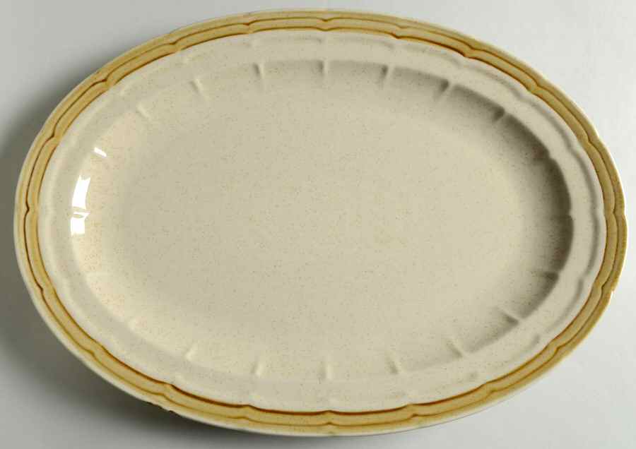 Desert Winds 15" Oval Serving Platter by Crown Manor-1
