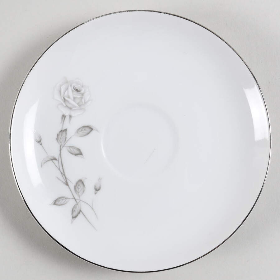 Silver Rose Saucer by Creative Manor-1
