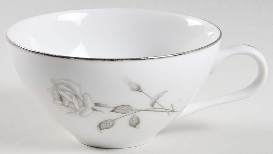 Silver Rose Flat Cup by Creative Manor-1