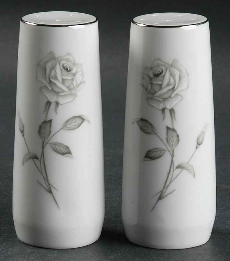 Silver Rose Salt & Pepper Set by Creative Manor-1