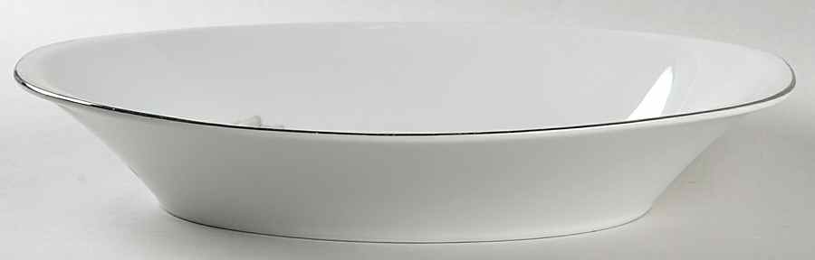 Silver Rose 10" Oval Vegetable Bowl by Creative Manor-1